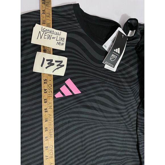 Inter Miami Messi #10 Jersey Adidas Dri-FIT Black Pink Crest Men’s 3XL - Picture 6 of 10